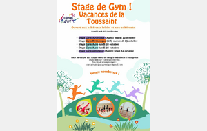 Stage Gymnastique loisirs vacances de la Toussaint