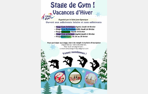 Stage Gymnastique Loisirs vacances d'Hiver