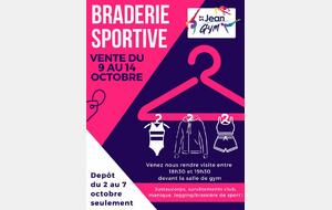 Braderie aux justaucorps