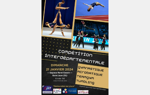 Compétition Interdépartementales Teamgym - Tumbling - Gym acro