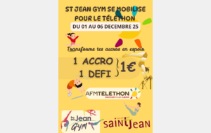 Téléthon avec le Saint Jean Gymnique