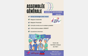 Assemblée Générale Saint Jean Gymnique