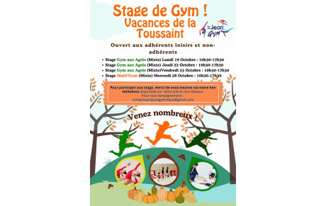 Stage Gym Loisir adhérent &amp; non-adhérent