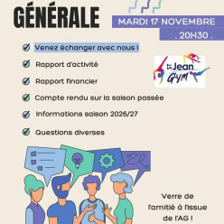 Assemblée Générale Saint Jean Gymnique
